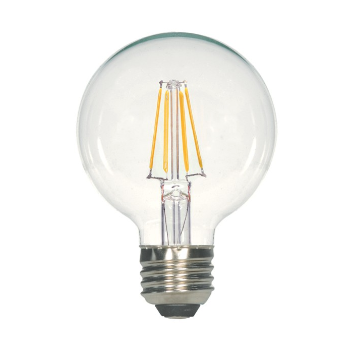 Satco S9893 LED G25 Bulb - 4.5G25/CL/LED/E26/30K/120V 