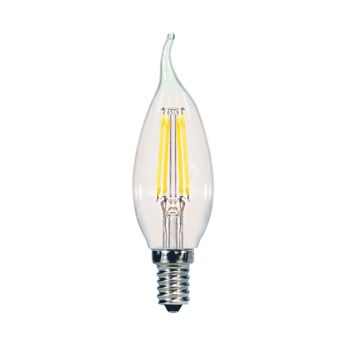 Satco S9962 LED CA11 Bulb - 5.5W CFC/LED/27K/CL/120V 