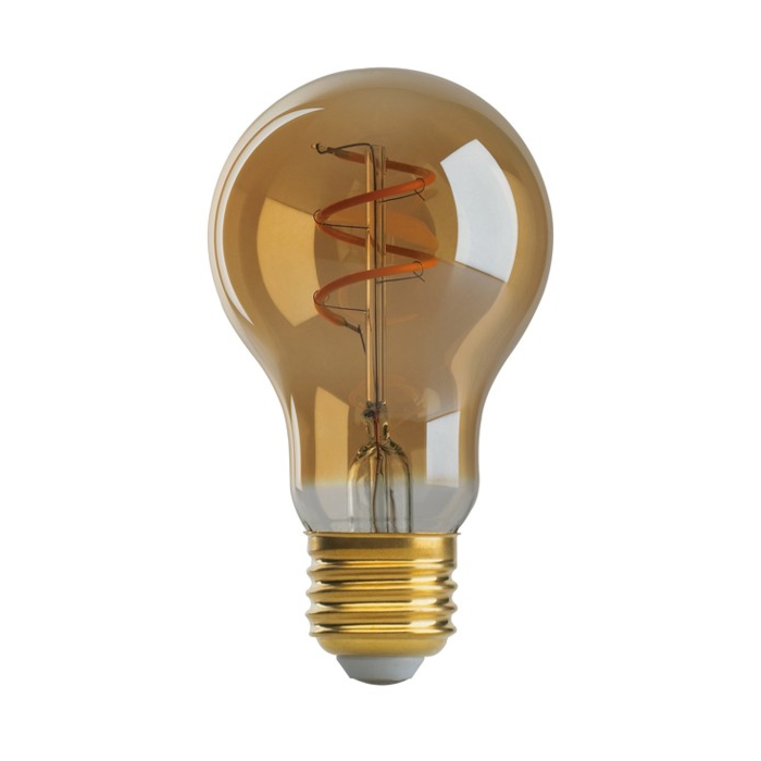 Satco S9966 LED A19 Bulb - 4A19/SPIRAL/LED/AMB/120V