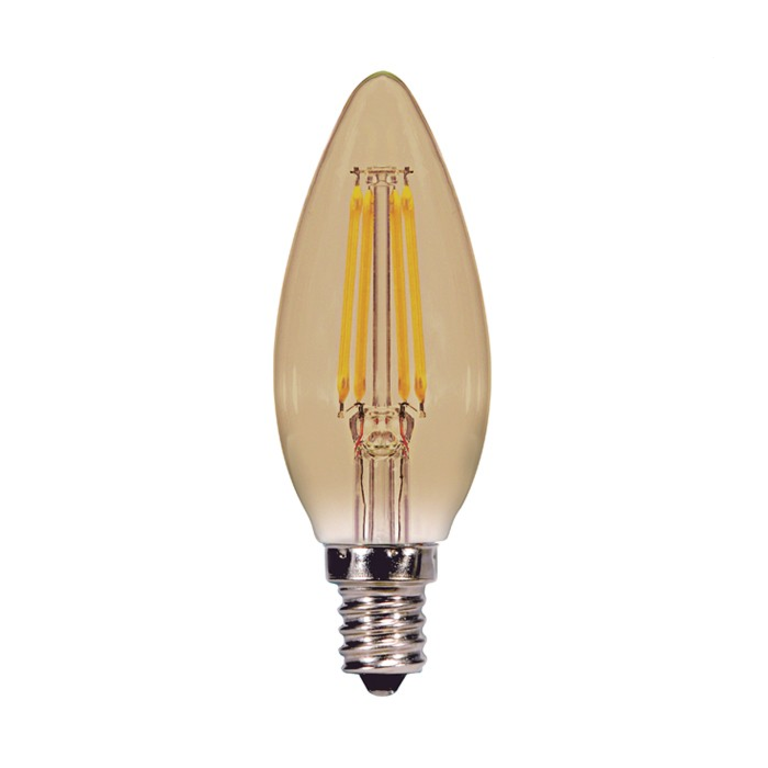 Satco S9986 LED C11 Bulb - 3.5CTA/AMB/LED/2K/120V