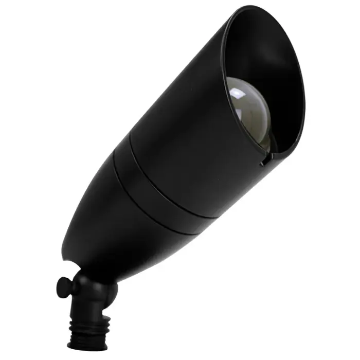 Westgate AD120-018-MCT-BK - 120V Garden Bullet Lights with Shroud - Black