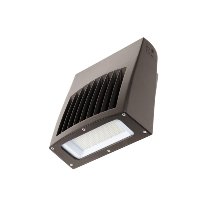 Lumark ASWPLED1S Sm LED Wall Pack, Selectable Lumens, CCT & Dusk-to-Dawn via Button-type photocontrol