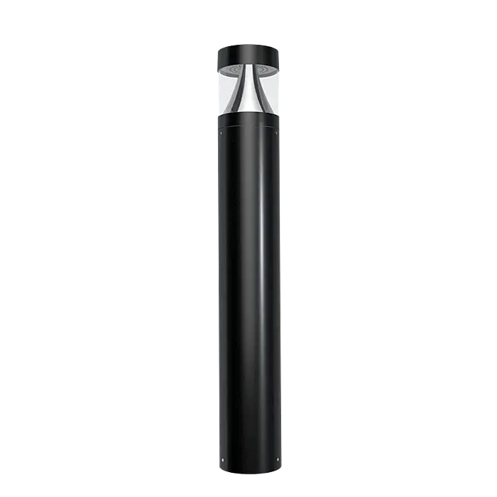 RAB Lighting B17B - 24/19/14W - 3000K/4000K/5000K CCT Adjustable - Black - 120-277V - Flat Top Bollard