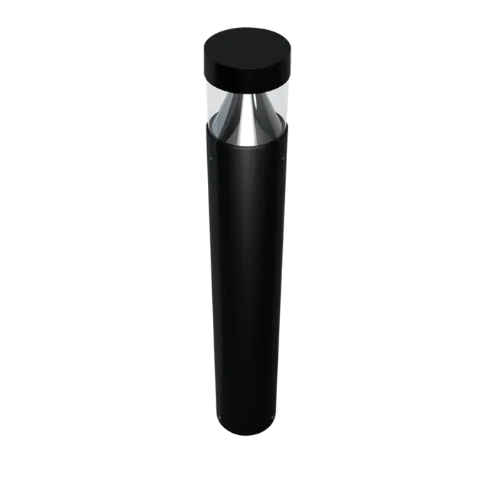 RAB Lighting B17B - 24/19/14W - 3000K/4000K/5000K CCT Adjustable - Black - 120-277V - Flat Top Bollard