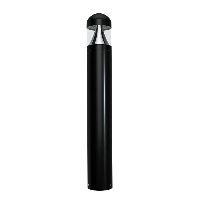 RAB Lighting B17DB - 24/19/14W - 3000K/4000K/5000K CCT Adjustable - Black - 120-277V - Round Top Bollard