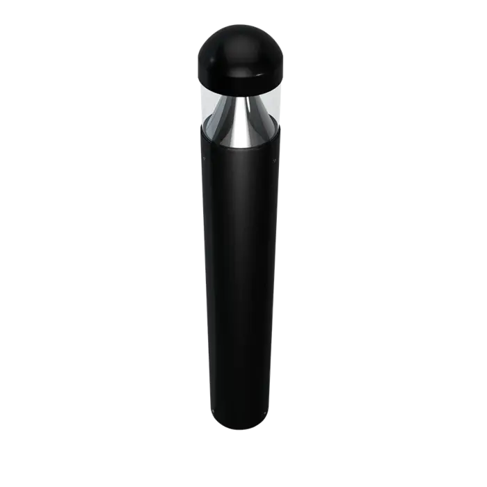 RAB Lighting B17DB - 24/19/14W - 3000K/4000K/5000K CCT Adjustable - Black - 120-277V - Round Top Bollard
