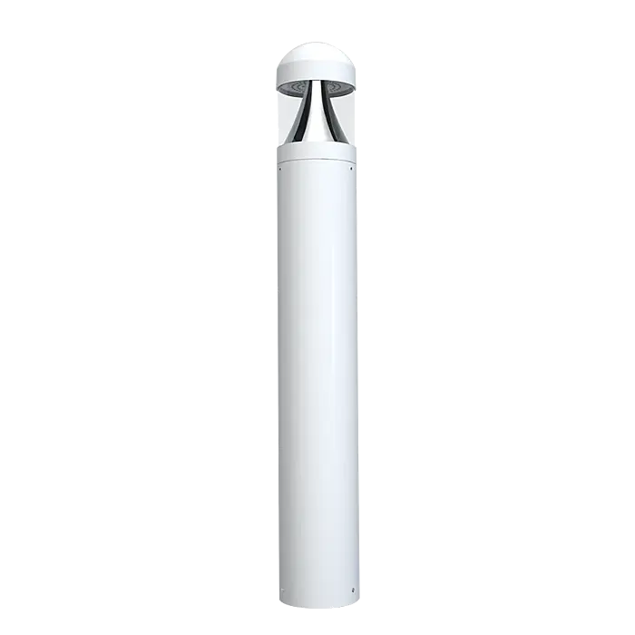 RAB Lighting B17DW - 24/19/14W - 3000K/4000K/5000K CCT Adjustable - White - 120-277V - Round Top Bollard