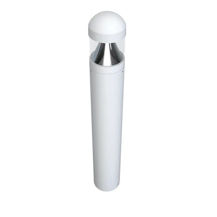 RAB Lighting B17DW - 24/19/14W - 3000K/4000K/5000K CCT Adjustable - White - 120-277V - Round Top Bollard