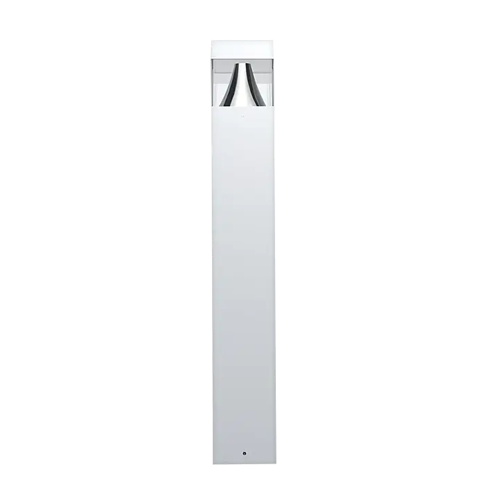 RAB Lighting B17SW - 24/19/14W - 3000K/4000K/5000K CCT Adjustable - White - 120-277V - Flat Top Bollard