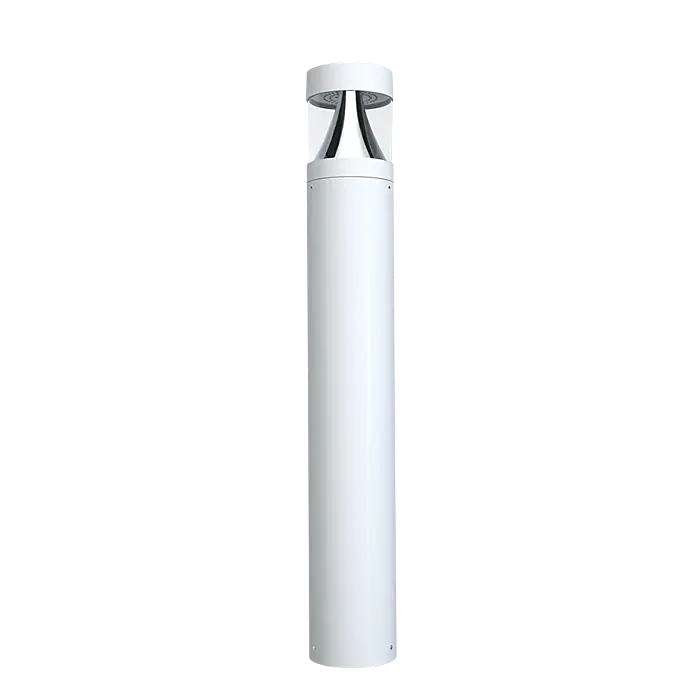 RAB Lighting B17W - 24/19/14W - 3000K/4000K/5000K CCT Adjustable - White - 120-277V - Flat Top Bollard