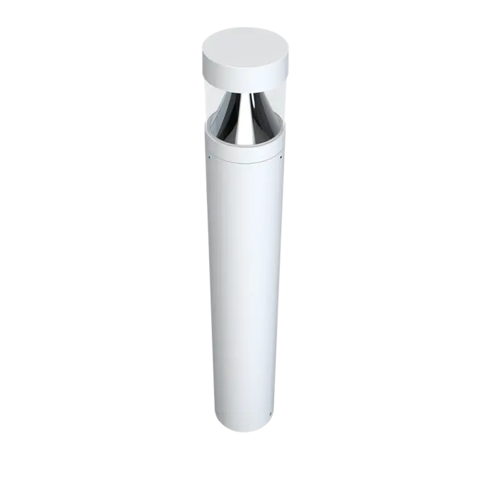 RAB Lighting B17W - 24/19/14W - 3000K/4000K/5000K CCT Adjustable - White - 120-277V - Flat Top Bollard