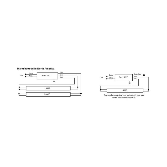 Universal Triad B232IUNVHP-N T8 Electronic Fluorescent Ballast 