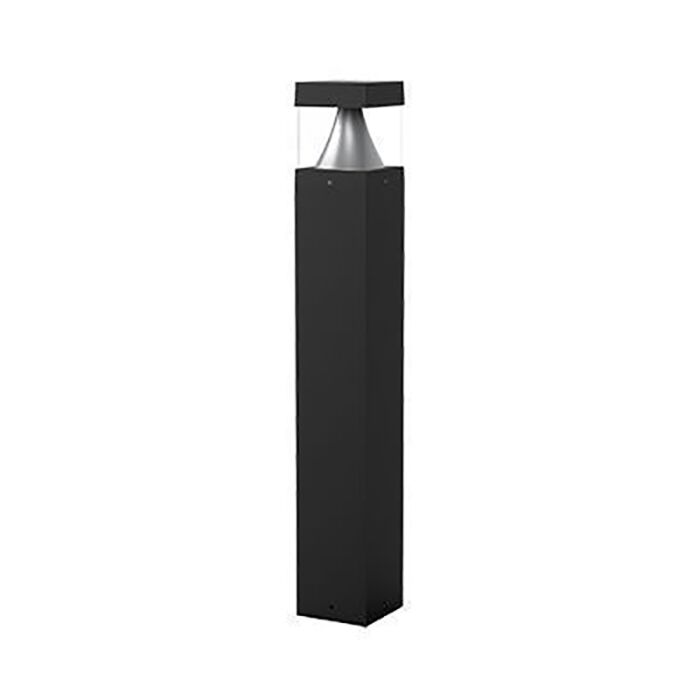 Westgate BOL-42-S-C-C-MCTP-BK Bollard 42" Square Flat Top