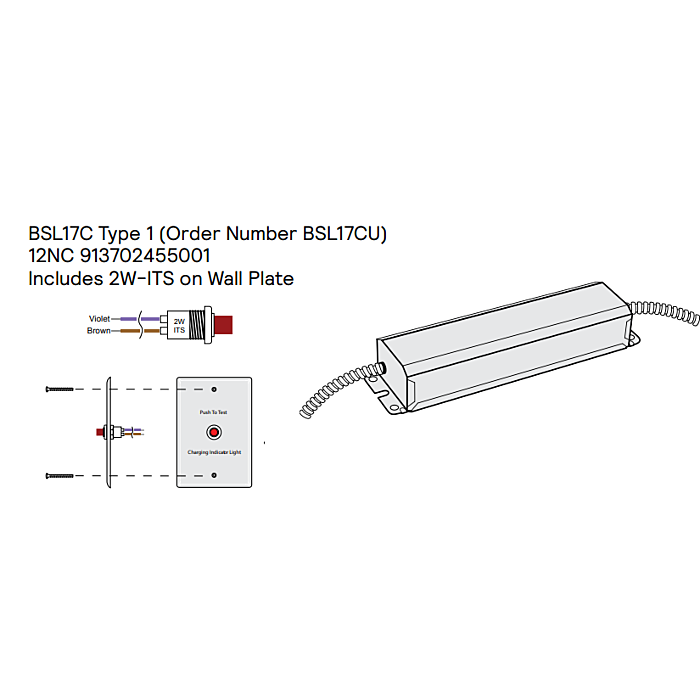 Philips Bodine BSL17CU Constant Current 7.5W Emergency LED Driver