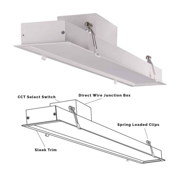Satco S11721 - 18" CCT Tunable LED Linear Downlight - *DISCONTINUED*