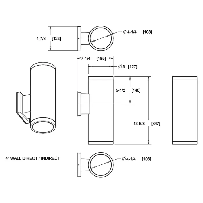 RAB Lighting CDLED4W-40W-50D927-W - 40W - 2700K - Matte White - 120V