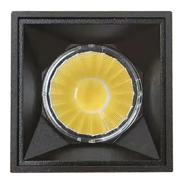 Westgate CMCS2L-MCT-DT-BK - 1"-4" Square Architectural Ceiling Cylinder Lights - Black