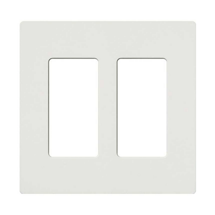 Lutron Claro 2 Gang Wallplate White