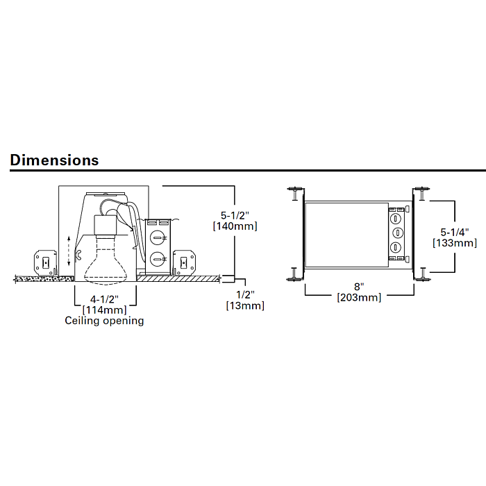 Halo E4ICATSB 4" Traditional New Construction Housing
