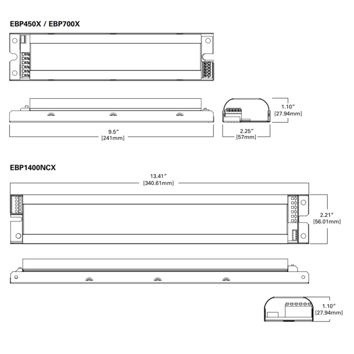 Sure-Lites EBP500 Emergency Battery Pack for Fluorescent Lamps, 500 lumens