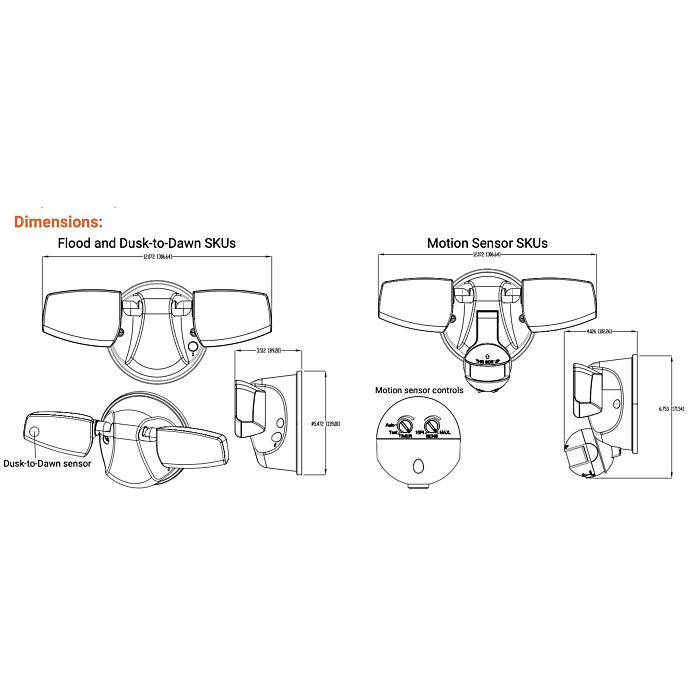 Halo ESF2A4FW LED Security Floodlight, White