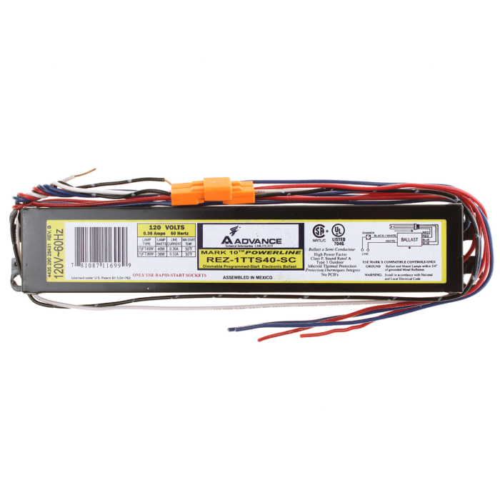 Advance Mark 10 REZ-1TTS40-SC  CFL Electronic Dimming Ballast *DISCONTINUED*