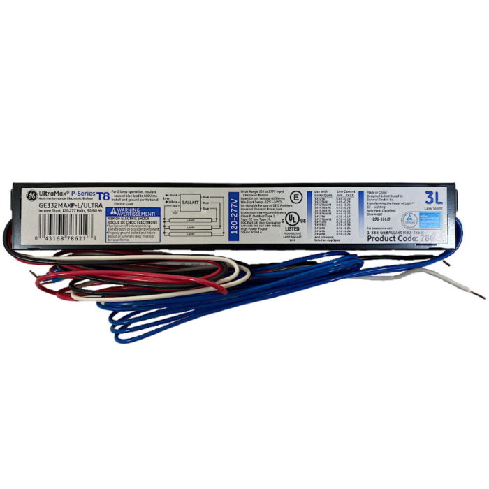 GE UltraMax GE332MAXP-L/ULTRA - 78621 T8 Fluorescent Ballast 