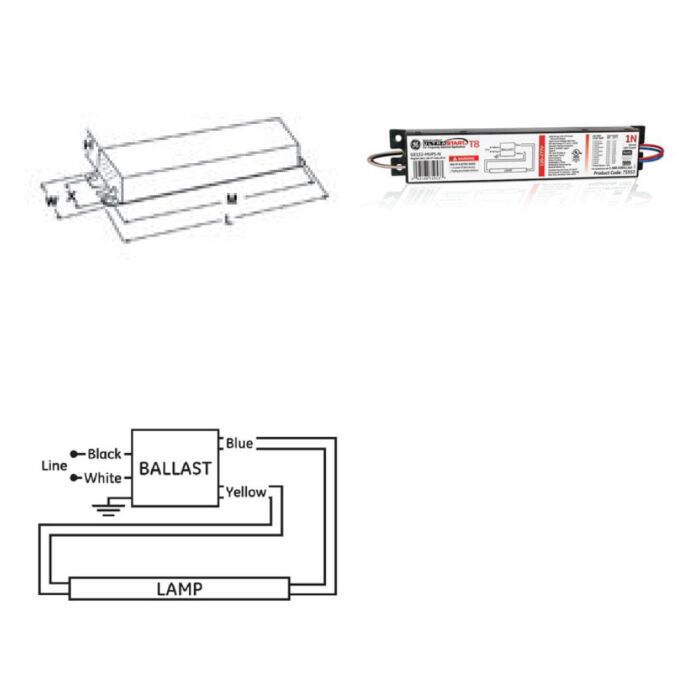 GE UltraStart GE132-MVPS-N - 75953 T8 Fluorescent Ballast