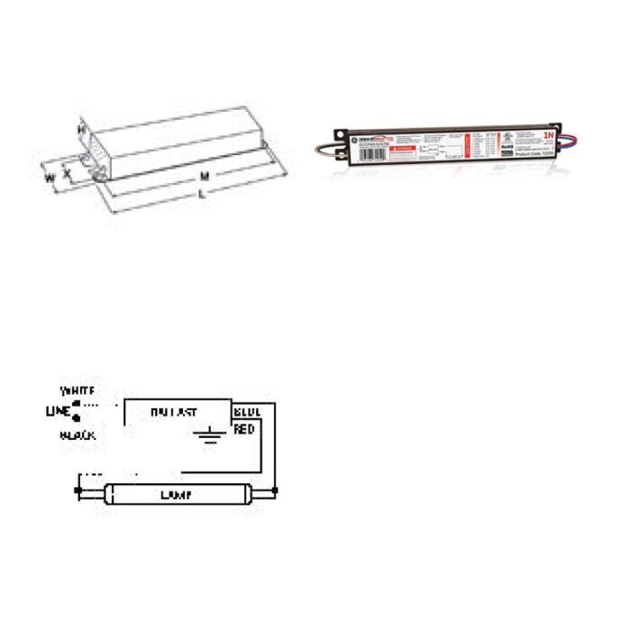 GE UltraMax GE132MAX-N/ULTRA - 72259 T8 Fluorescent Ballast