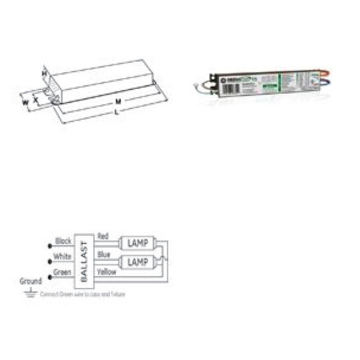 GE 68993 - UltraStart GE228MVPS-MC T5 Programmed Start Ballast - *DISCONTINUED* SEE the Advance ICN-2S28-N
