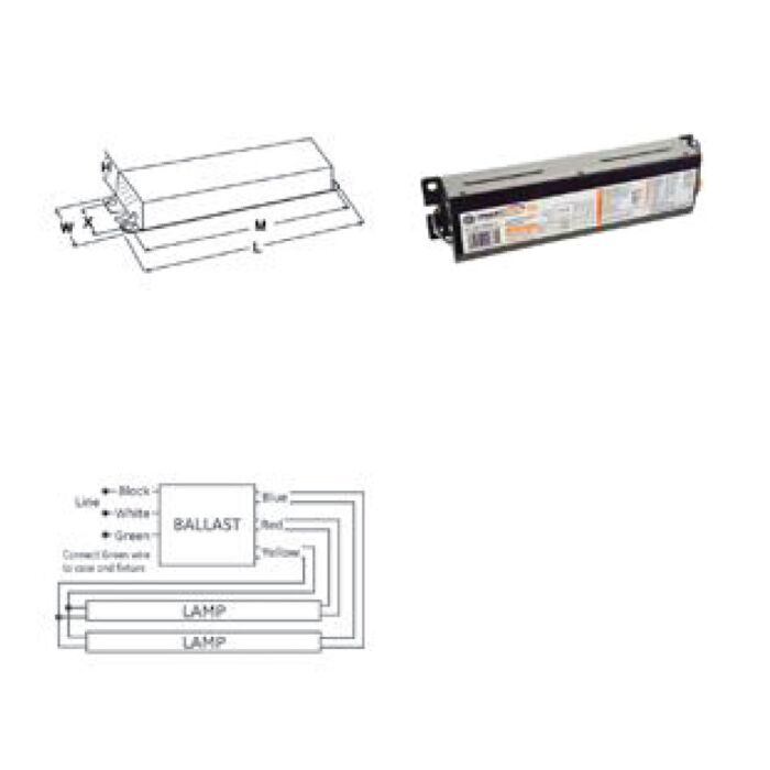 GE UltraStart GE-232-MVPS-H - 29675 T8 Fluorescent Ballast 