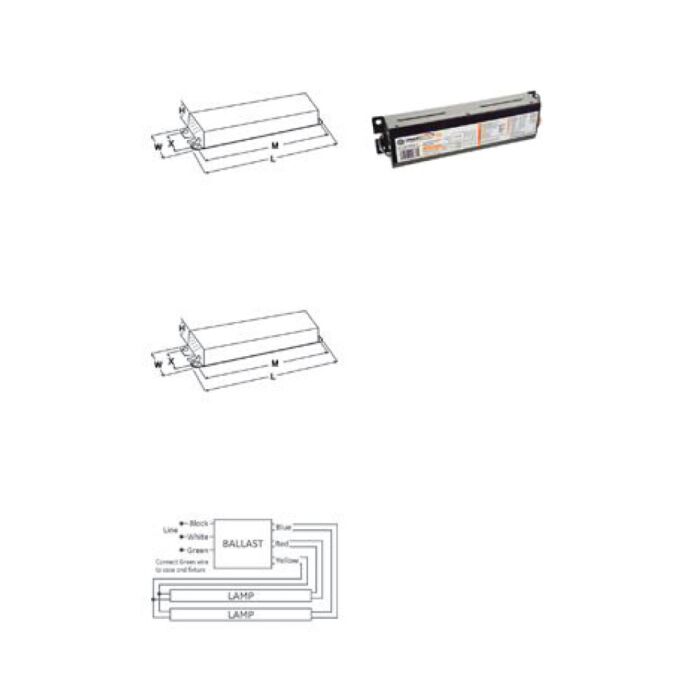 GE UltraStart GE232-MVPS-L - 96720 T8 Fluorescent Ballast