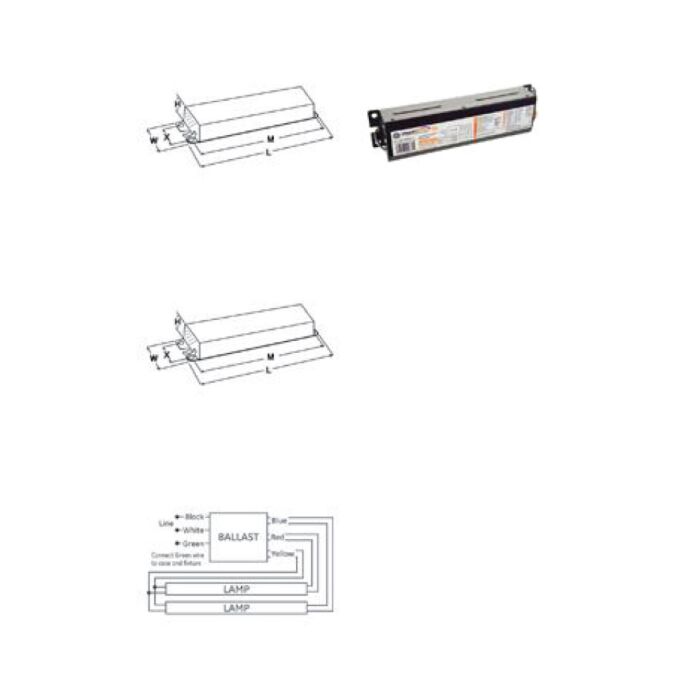 GE UltraStart GE-232-MV-PS-N - 96714 T8 Fluorescent Ballast