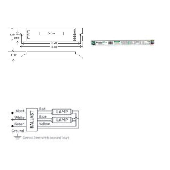 GE UltraStart GE254MVPS-D - 72279 T5HO Programmed Start Ballast - DISCONTINUED