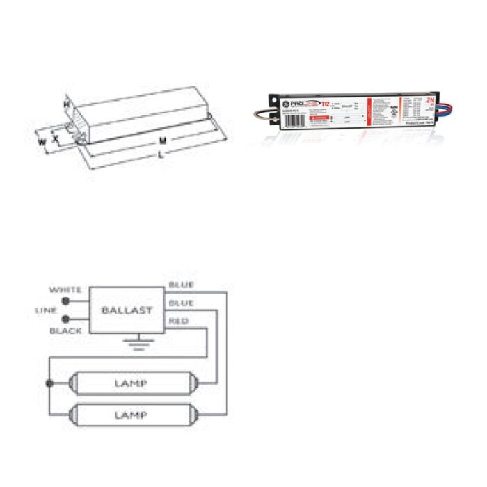 GE ProLine GE260IS-MV-N - 74474 T12 Instant Start Ballast
