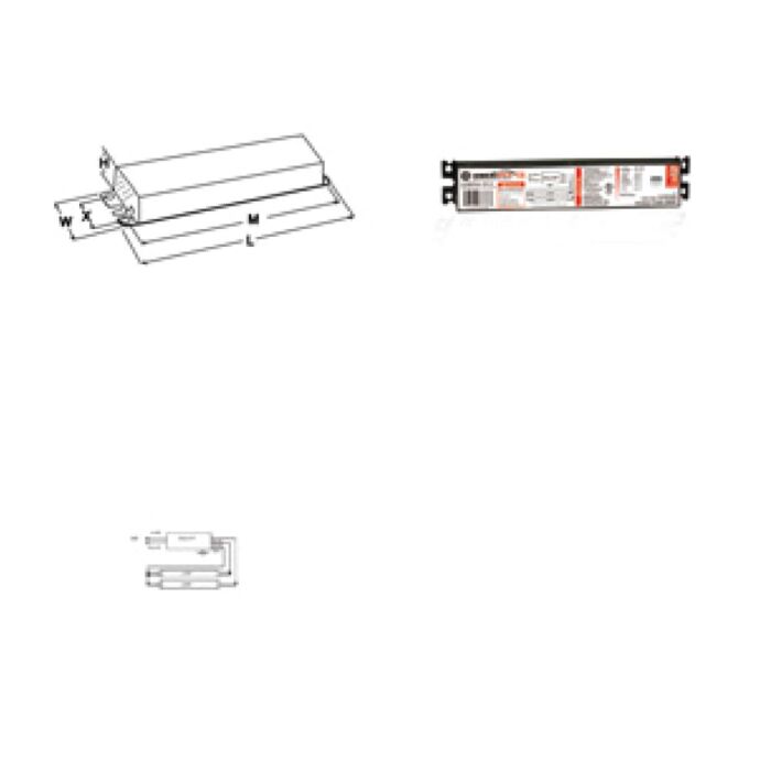 GE ProLine GE286MAX-HO-N - 63888 T8 High Output Fluorescent Ballast