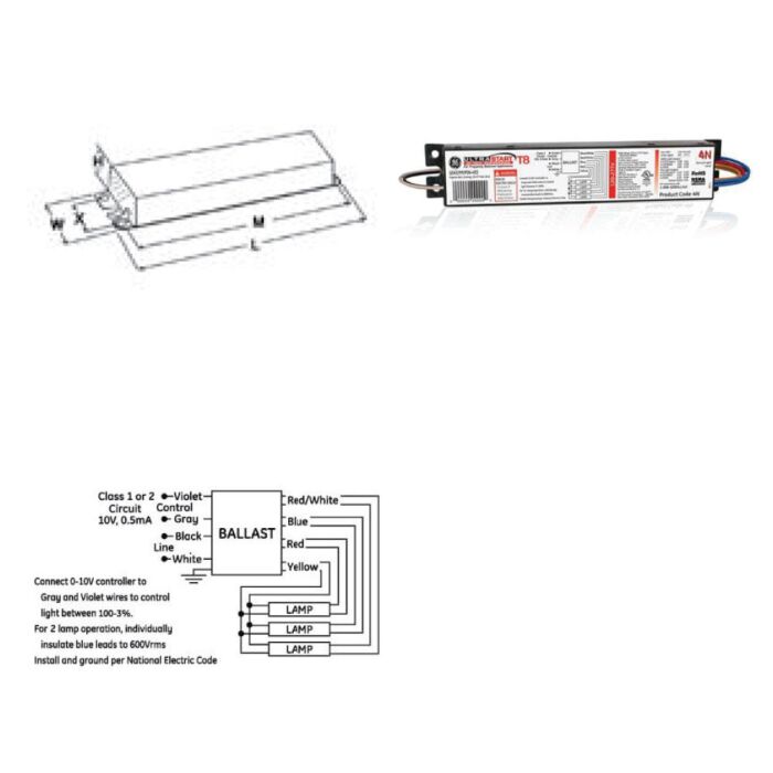 GE UltraStart GE332MVPS-H-V03 - 75384 T8 Dimming Ballast *DISCONTINUED*