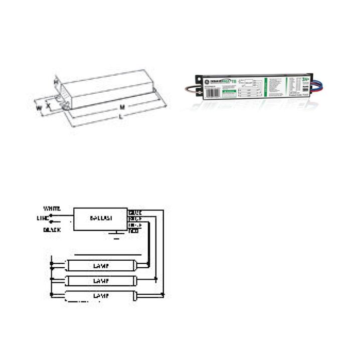 GE UltraMax GE332MAX-N+ - 71422 T8 Fluorescent Ballast - DISCONTINUED. SEE the GE 78623