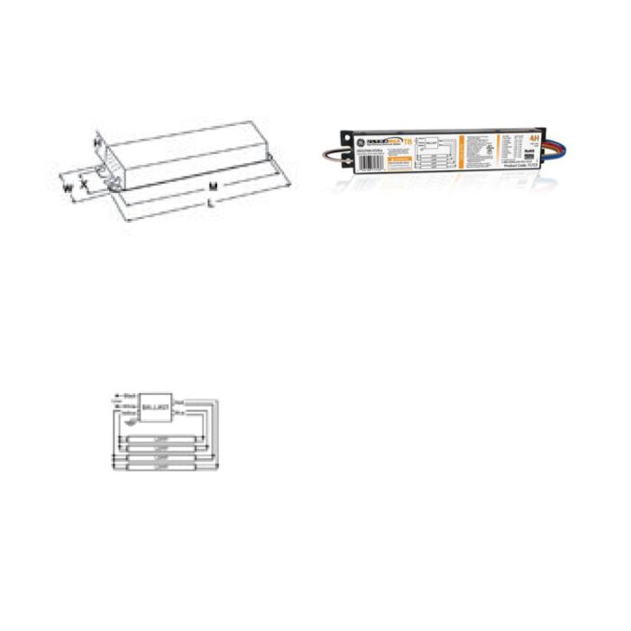 GE UltraMax GE432MAXP-H/ULTRA - 71723 T8 Fluorescent Ballast