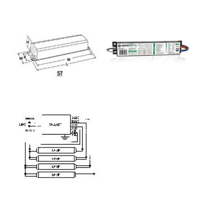 GE UltraMax GE432MAX-N+ - 71423 T8 Fluorescent Ballast