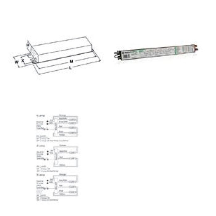 GE UltraStart GE454MVPS90-G - 73192  T5HO Programmed Start Ballast