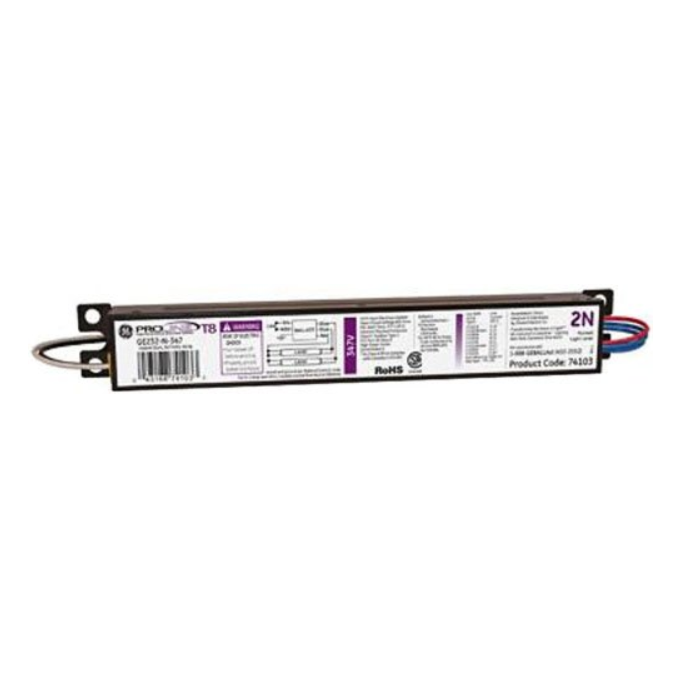 GE Proline GE232-N-347 (74103) T8 Fluorescent Ballast