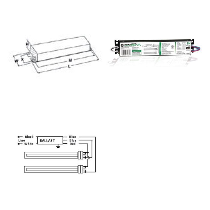 GE UltraMax GEC240MAX-A - 71435 Compact Fluorescent Ballast