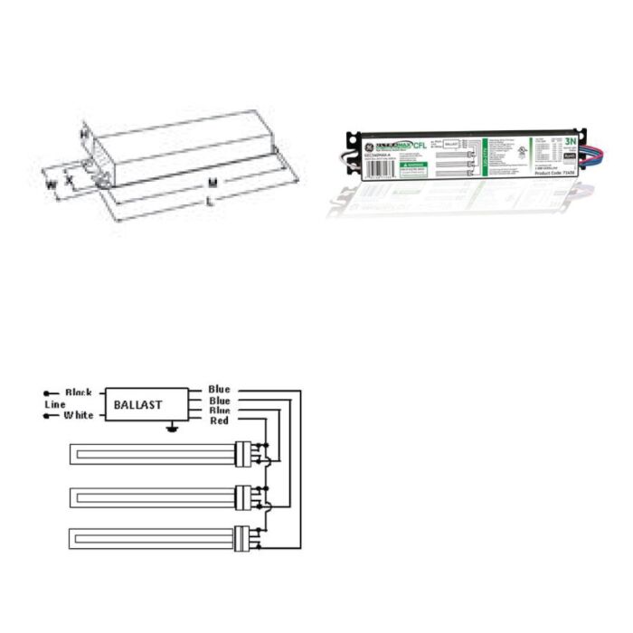 GE UltraMax GEC340MAX-A - 71436 Compact Fluorescent Ballast