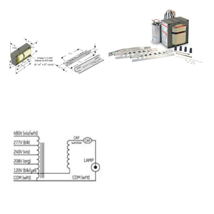 GE GEM1000ML5AA5-5 (87213) UNV 1000 Watt Metal Halide Ballast Kit
