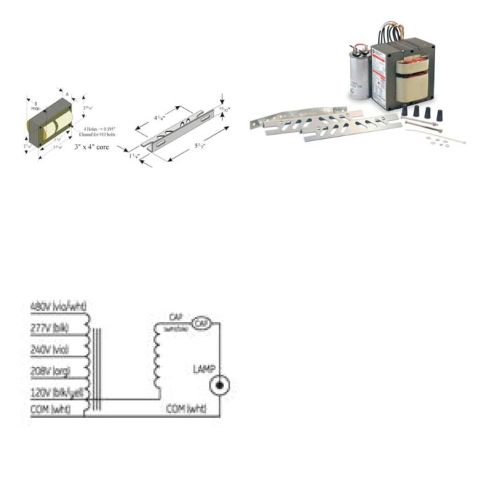 GE GEM175ML5AA3-5 (63078) 175 Watt Metal Halide Ballast Kit