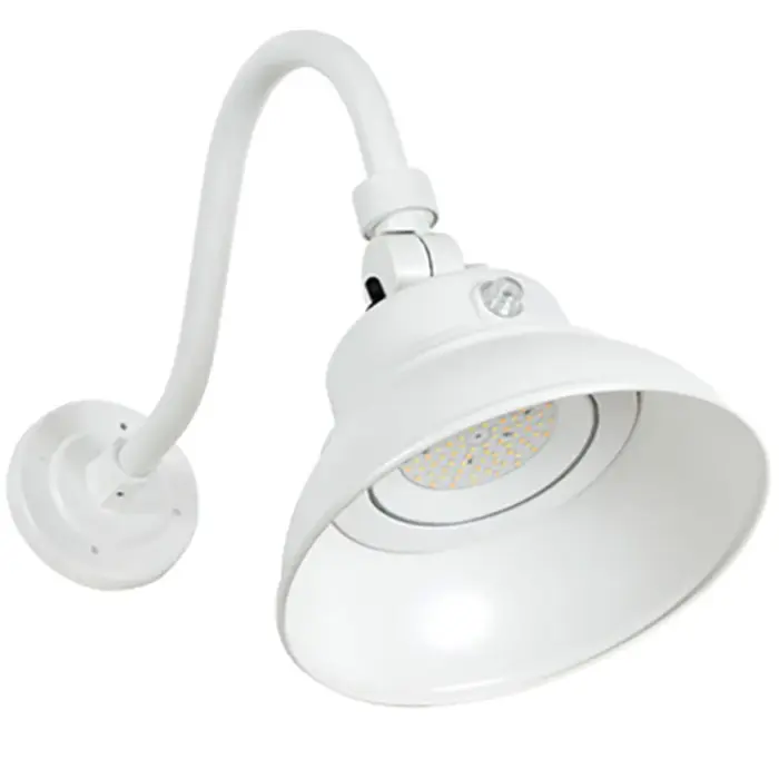 Westgate GNB-25W-MCT-WH-P - 3CCT Gooseneck Barn Light 25W White