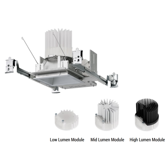 Halo HCSQ410D010 4" Square LED downlight & wall wash