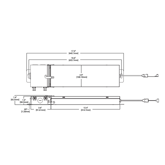Halo HLBQL6099FS1E-4PK Kit: (1) Remote Power Supply & 35-ft of cable + (4) 6" HLBQL Fixtures