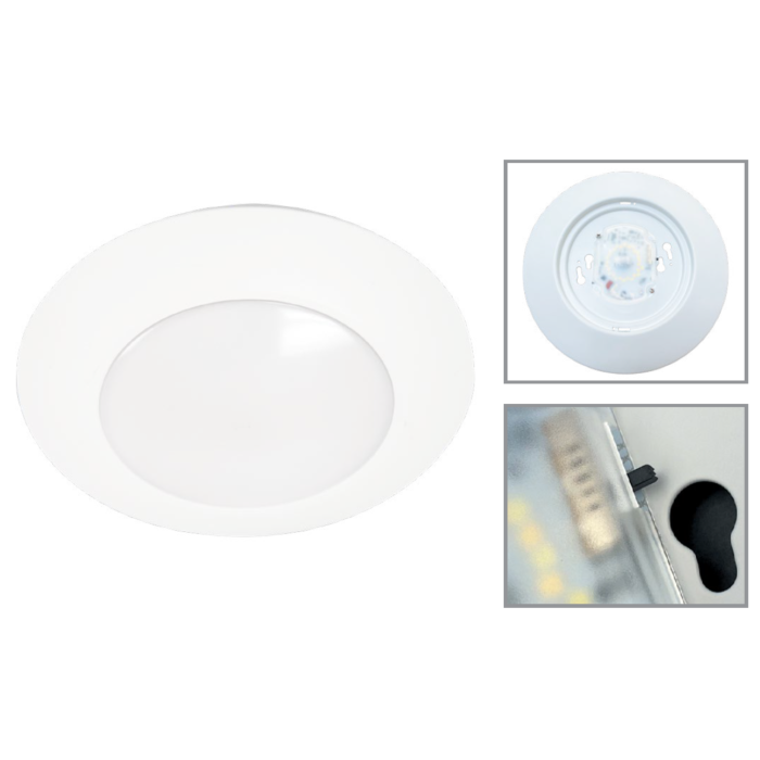 Halo HLCE6129FS1E 6” Disk Light, CCT, Damp-listed